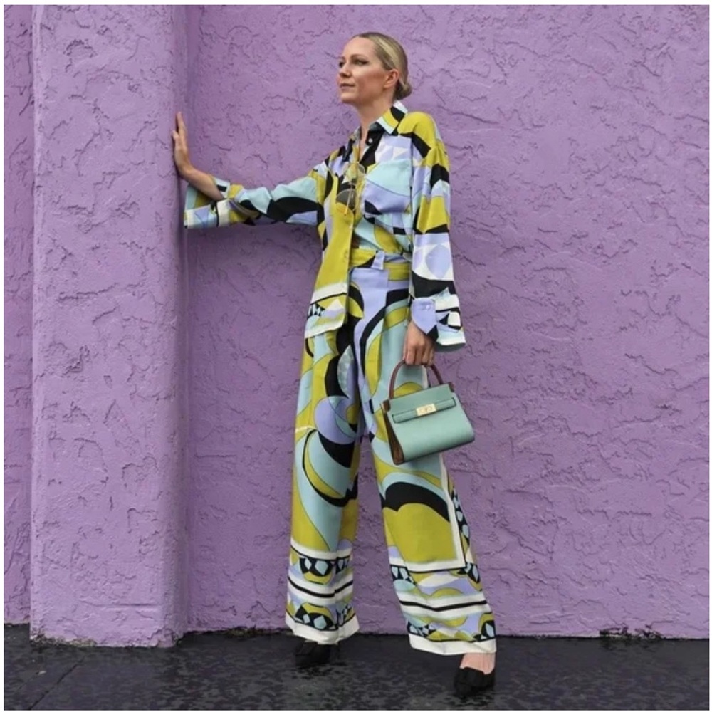 ZARA inspired 2 Piece Printed Shirt set